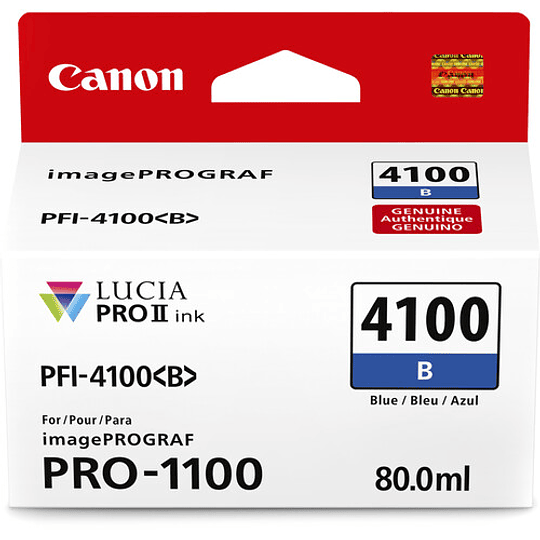 Canon PFI-4100 B Tinta BLUE (imagePROGRAF PRO-1100) - Image 2