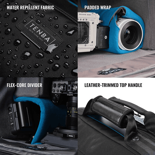 Tenba Cineluxe V2 Shoulder Bag 16 (Black, 18L) / 637-523 - Image 7