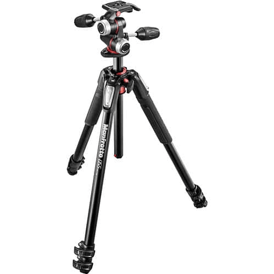 Manfrotto MK055XPRO3-3W trípode de aluminio con 3-vías Cenital - Image 2