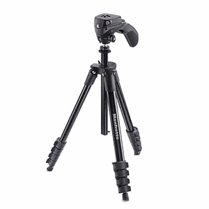 Manfrotto Compact Action Black Trípode de Aluminio