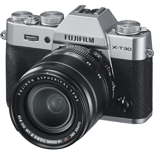 Fujifilm X-T30 Kit Cámara Mirrorless con Lente XF 18-55mm f/2.8-4 R LM OIS (Silver) - Image 2