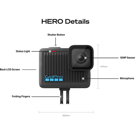 GoPro HERO Cámara de Acción Compacta / CHDHF-131-AS - Image 6