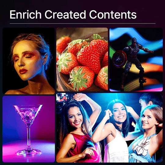 Ulanzi VL49 RGB PRO Led Multicolor con Batería Recargable de 2500mAh (T° de 2500K a 9000K) - Image 10