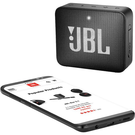JBL GO 2 Portable Wireless Speaker (Midnight Black) / MM907JBL61 - Image 6