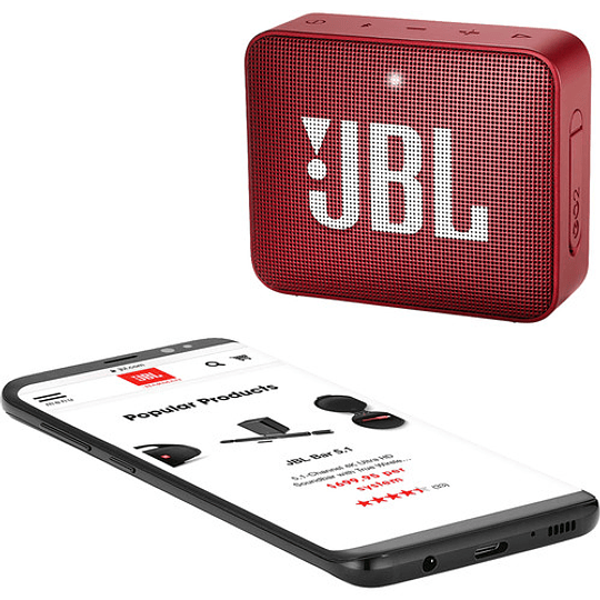 JBL GO 2 Portable Wireless Speaker (Ruby Red) / MM907JBL63 - Image 6