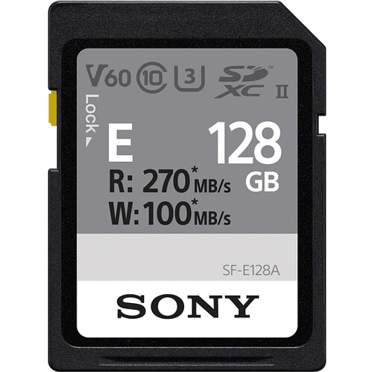 Sony 128GB SF-E Series UHS-II SDXC Tarjeta de Memoria SD / SF-E128A