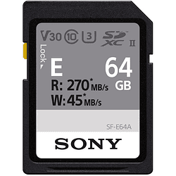 Sony 64GB SF-E Series UHS-II SDXC Tarjeta de Memoria SD / SF-E64A