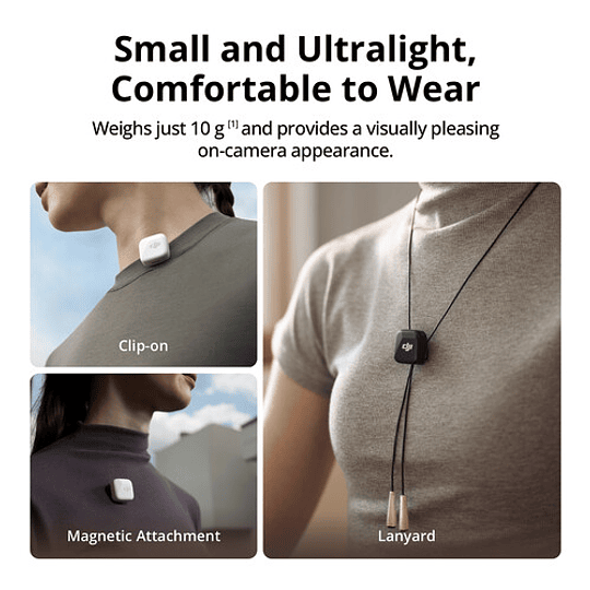 DJI Mic Mini Micrófono Lavalier Inalámbrico Doble para Cámaras y Smartphones (2,4GHz) / 1000009018 - Image 5