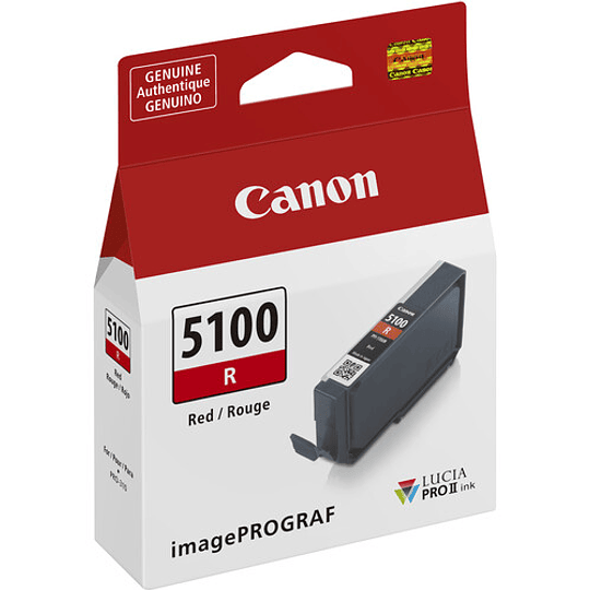 Canon PFI-5100 R Red LUCIA PRO II Tinta (14.4mL) - Image 1