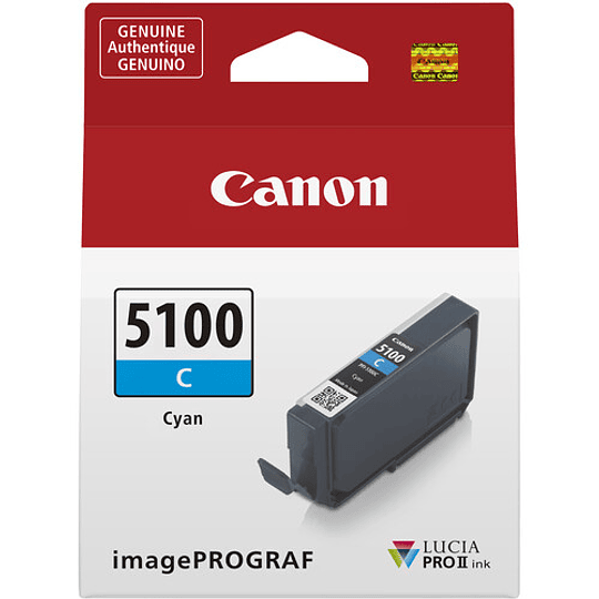 Canon PFI-5100 C Cyan LUCIA PRO II Tinta (14.4mL) - Image 3