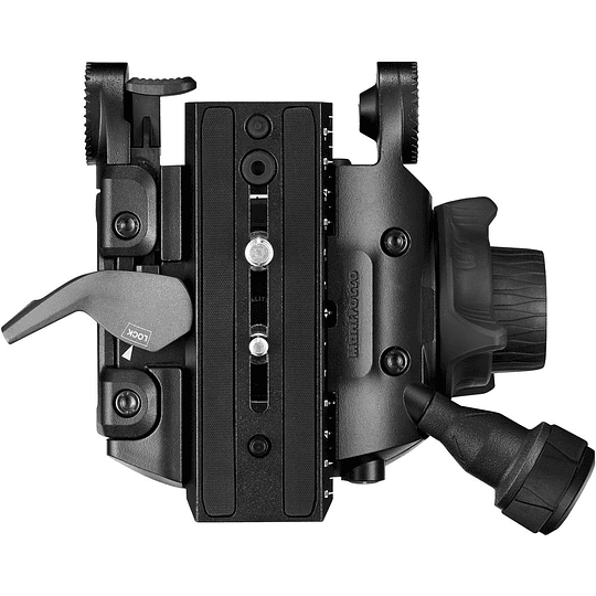 Manfrotto 608 Nitrotech Kit de Vídeo Fluido en Aluminio de Dos Patas con Separador Central / MVK608TWINMA - Image 9