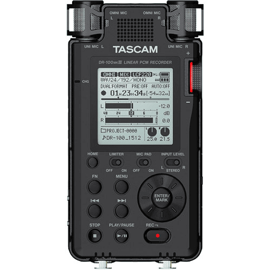 Tascam DR-100MKIII PCM Grabador de Audio Portátil de 4 Canales y 2 XLR - Image 1