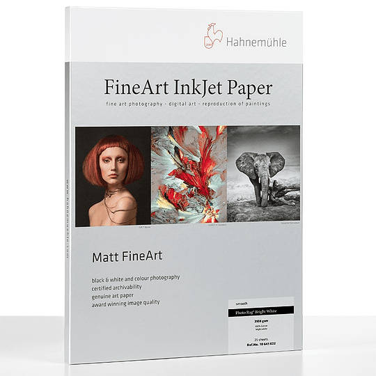 Hahnemühle Photo Rag Bright White 310gr Resma Papel FineArt Digital / 10641621 - Image 1