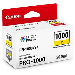 Canon PFI-1000 Y Tinta YELLOW LUCIA PRO (imagePROGRAF PRO-1000)