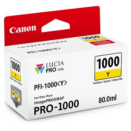Canon PFI-1000 Y Tinta YELLOW LUCIA PRO (imagePROGRAF PRO-1000) - Image 1