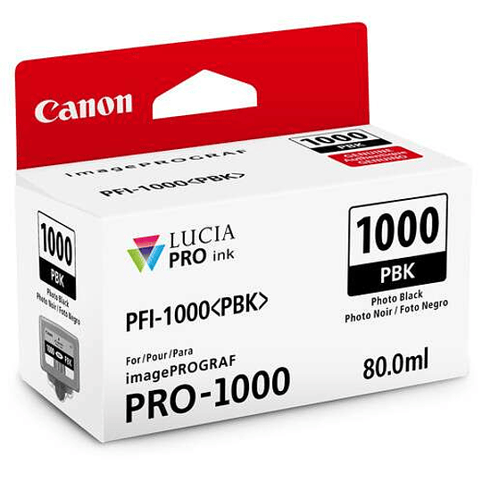 Canon PFI-1000 PBK Tinta PHOTO BLACK LUCIA PRO (imagePROGRAF PRO-1000) - Image 1