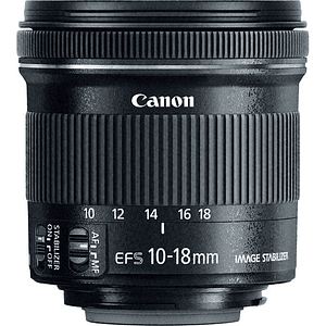 Canon Lente EF-S 10-18mm f/4.5-5.6 IS STM