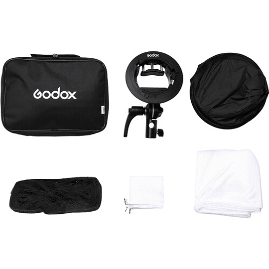Godox S2 Kit de Soporte para flash Speedlite con Softbox 60x60cm, Grid y Bolso de Transporte - Image 9