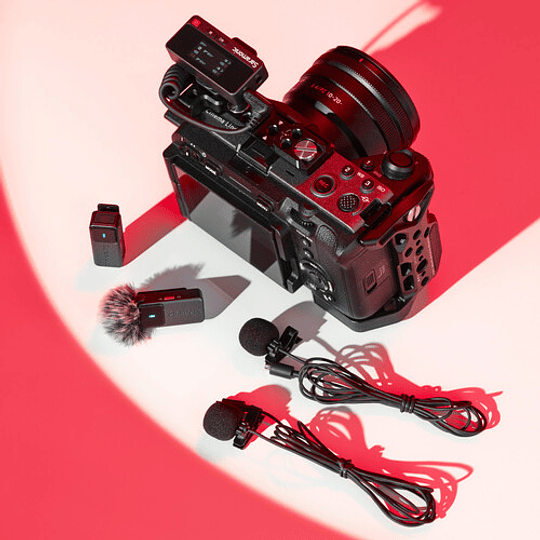 Saramonic Air Kit de Micrófonos Lavalier Inalámbrico 2,4GHz de 2TX y 1RX más Estuche de Carga - Image 9