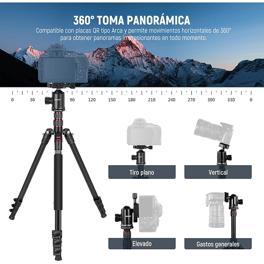 Neewer Trípode Monopie 195cm con Soporte y Control Remoto / 10104153 - Image 5