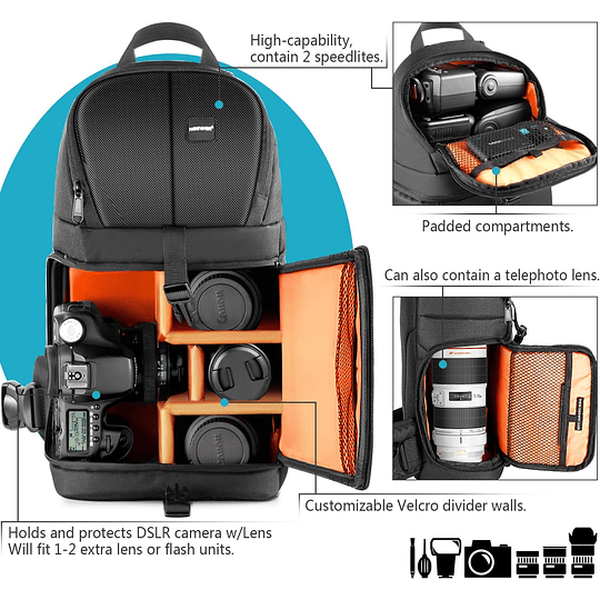 Neewer Mochila Bandolera para Cámara / 10088751 - Image 3