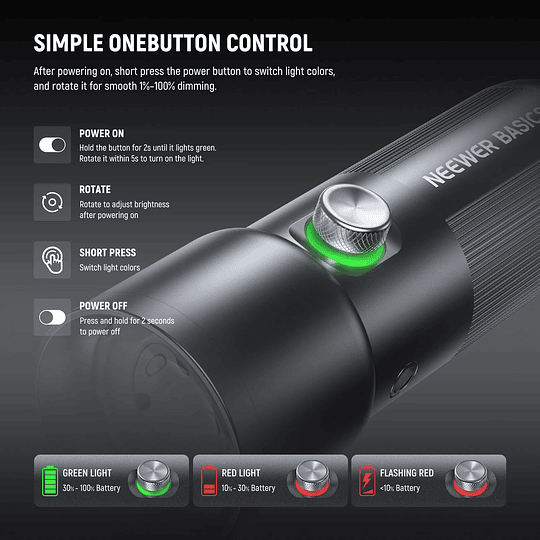 Neewer Basics FL10 LinternaLed  fotográfica de 10W / 10106178 - Image 6