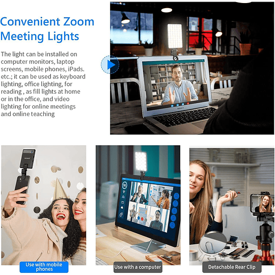 Neewer NL-60AI Luz LED  con Clip para Videollamadas / 10099181 - Image 9