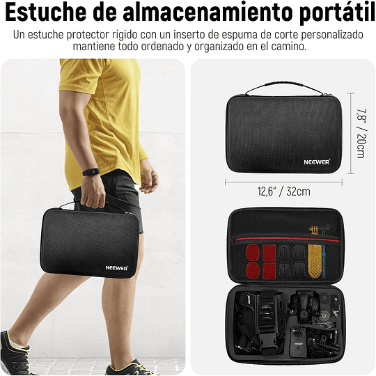Neewer Kit Accesorios 50 en 1  para Cámaras de Acción / 10101704 - Image 6