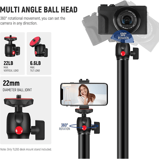 Neewer TL283 Soporte de Escritorio para Cámara / 10103934 - Image 4