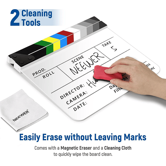 Neewer Claqueta de Director de Acrílico 30x20cm / 10100538 - Image 6