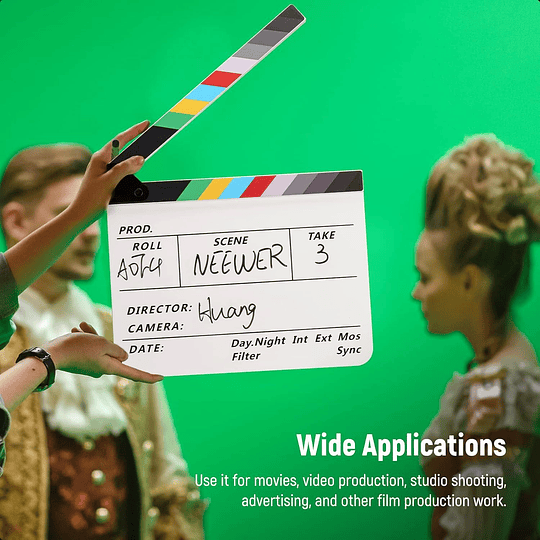 Neewer Claqueta de Director de Acrílico 30x20cm / 10100538 - Image 2