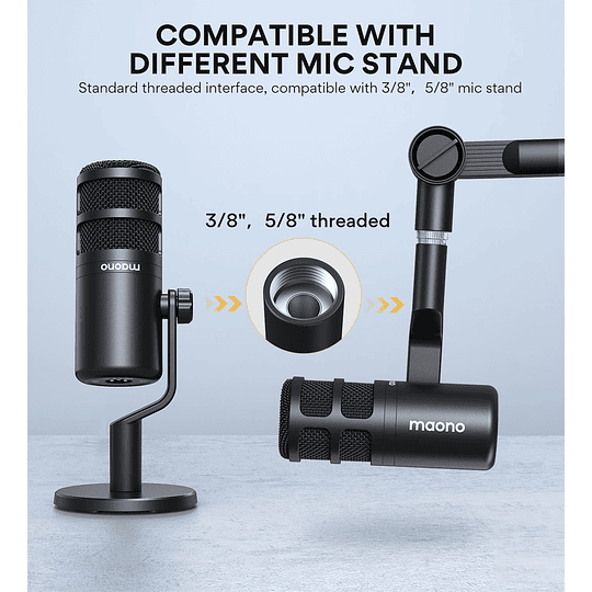 Maono PD100 XLR Microfono Dinamico para Grabación y Podcast - Image 8