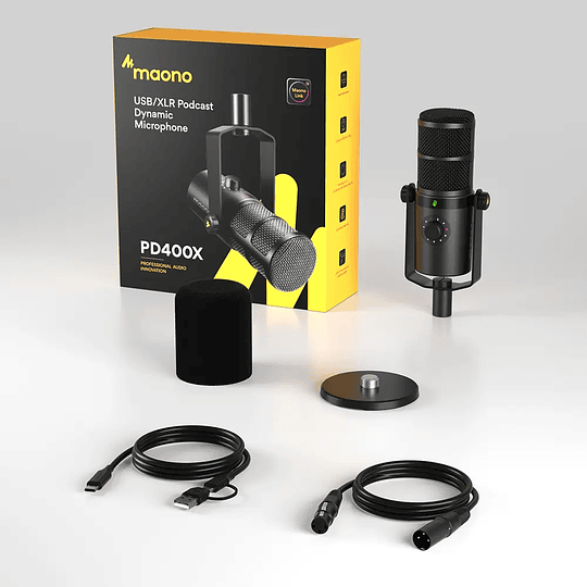 Maono PD400X Microfono Dinamico XLR USB para Grabación y Podcast - Image 3