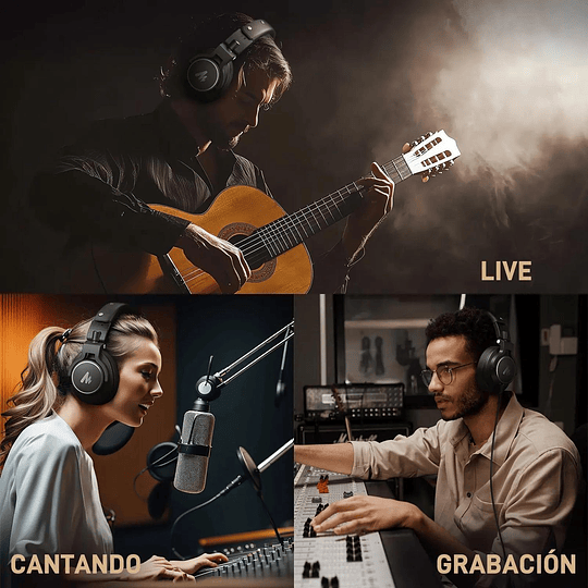 Maono AU-MH700 Audífonos de Estudio para Monitoreo Profesional - Image 3