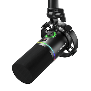Maono PD200X Microfono Dinamico XLR USB Ideal para Podcast, Streaming y Producciones Profesionales