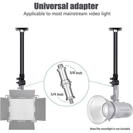 Neewer Soporte de Luces para Pared o Techo Extensible / ST-WM60 - Image 1