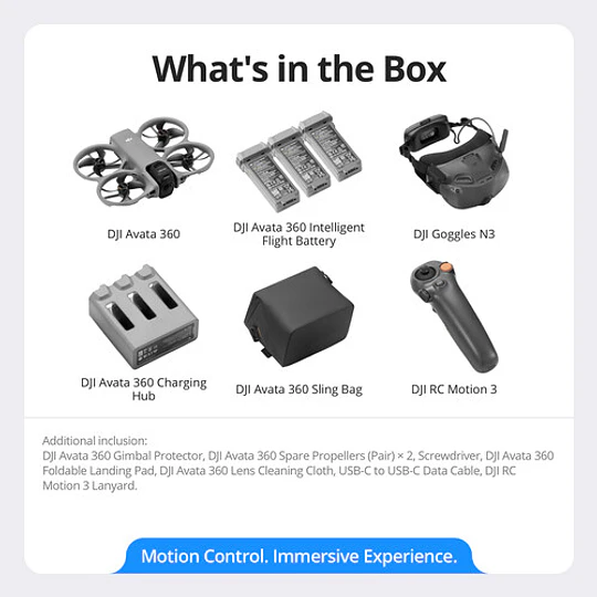 DJI Avata 360 Motion Fly More Combo con Goggles N3 (PREVENTA LANZAMIENTO) - Image 9