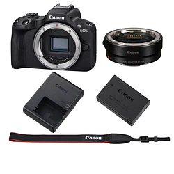 Canon EOS R50 Starter Kit - Listo para usar con tus Lentes EF / 5811C002