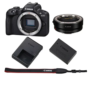 Canon EOS R50 Starter Kit - Listo para usar con tus Lentes EF / 5811C002
