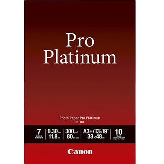 Canon Papel Fotográfico Pro Platinum PT-101 A3+ (10 Hojas)