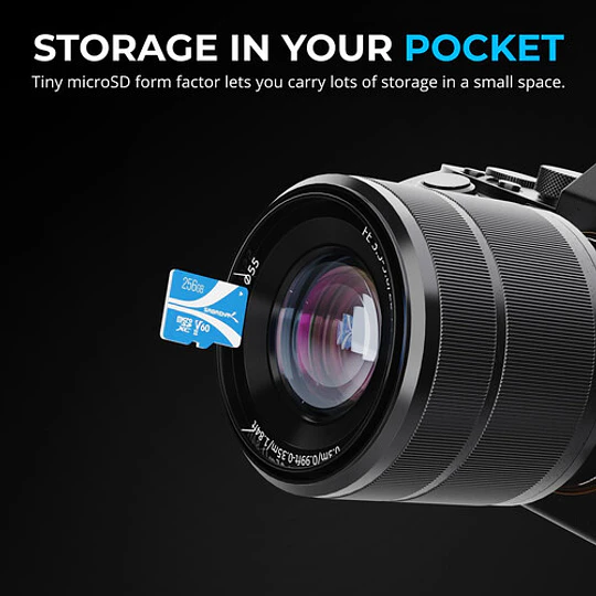 Sabrent Rocket V60 UHS-II de 256 GB Tarjeta de Memoria microSDXC con Adaptador SD - Image 4