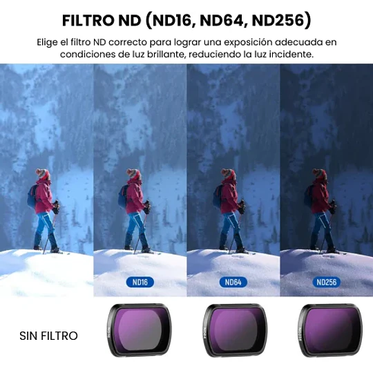 Neewer FL-42 Kit de Filtros Magnéticos ND para DJI Osmo Pocket 3 - Image 4