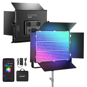 Neewer AP150C Kit de Iluminación de Video con Panel Led RGB de 150W / 10104918
