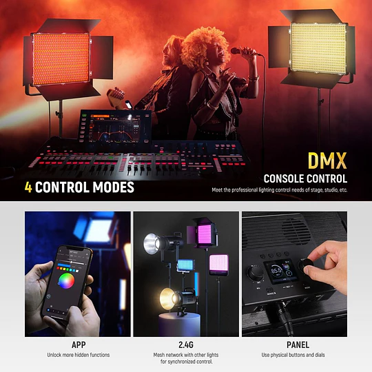 Neewer AP150C Kit de Iluminación de Video con Panel Led RGB de 150W / 10104918 - Image 3