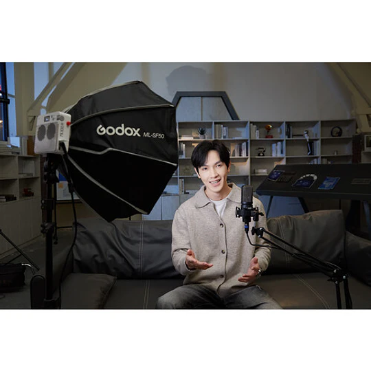 Godox ML100R RGB Portable LED 100W Light Kit 1 (36° Lens & V-Mount Handgrip) - Image 8