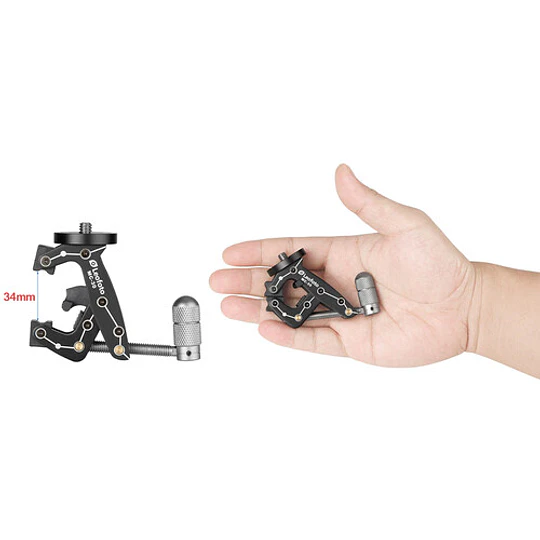 Leofoto MC-30 Clamp Mount Soporte de Abrazadera para Smartphone / Cámara de 1,3