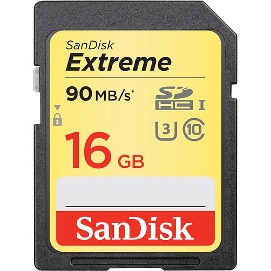 Sandisk Extreme 16GB UHS-I Tarjeta de Memoria SDHC / SDSDXNE-O16G-GNCIN 