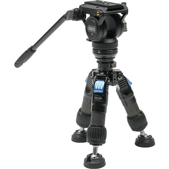 Sirui SVS60+S3 Kit de Trípode de Vídeo de Fibra de Carbono con Ajuste de Altura de Un Solo Paso - Image 8