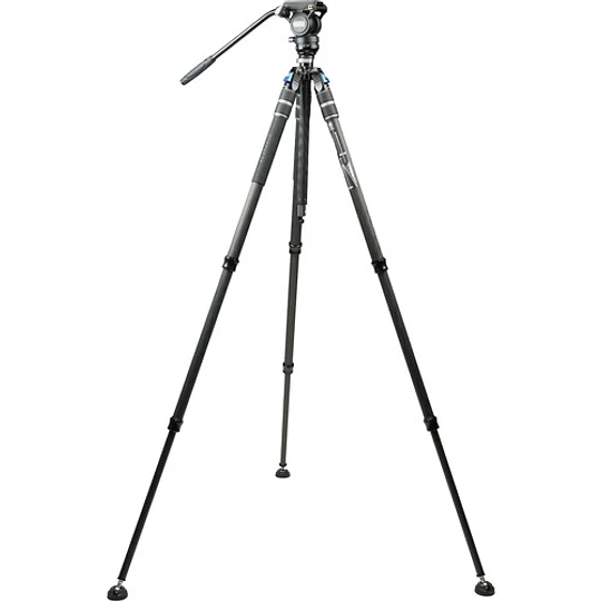 Sirui SVS60+S3 Kit de Trípode de Vídeo de Fibra de Carbono con Ajuste de Altura de Un Solo Paso - Image 3