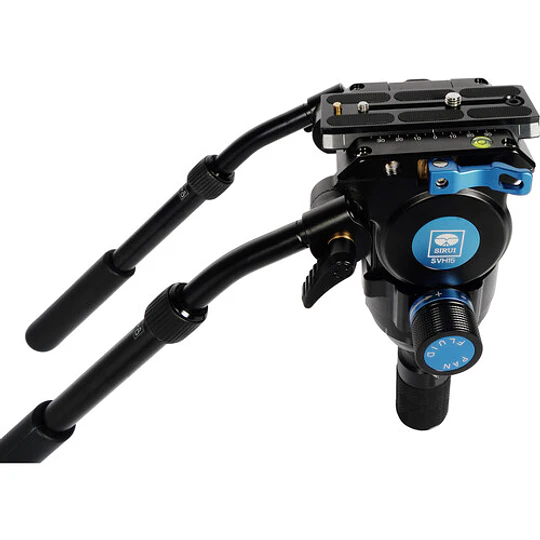 Sirui SVS75 Kit Trípode de Fibra de Carbono con Rapid-System y Cabezal Fluido SVH15 (75mm) - Image 2